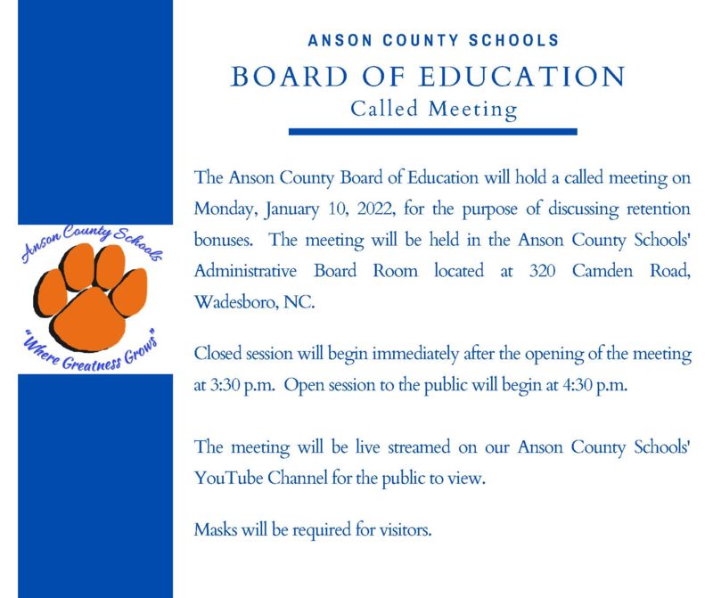 BOE Meeting