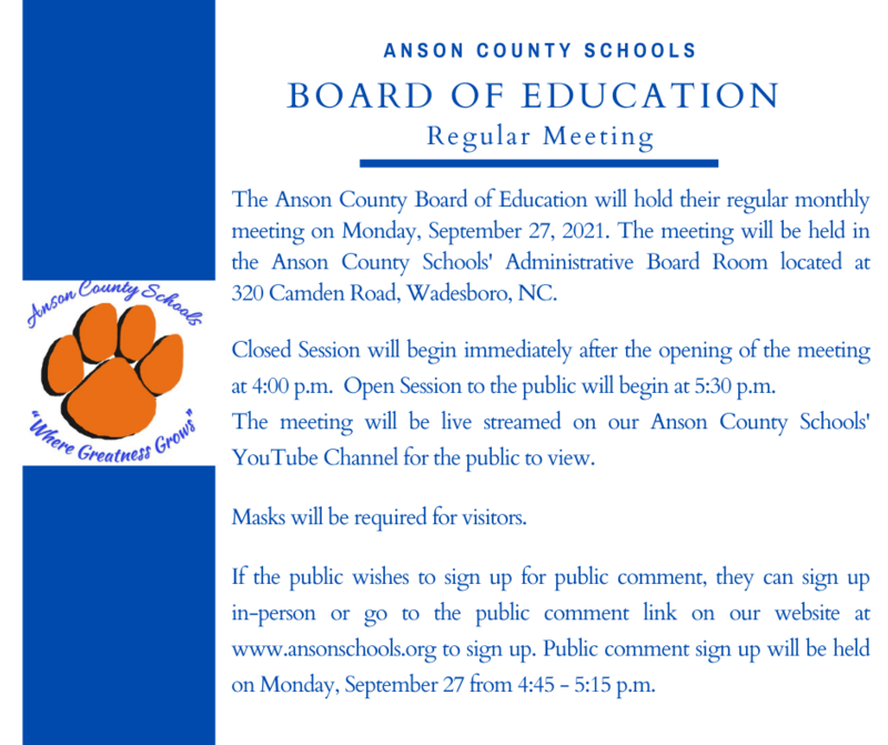 BOE Meeting