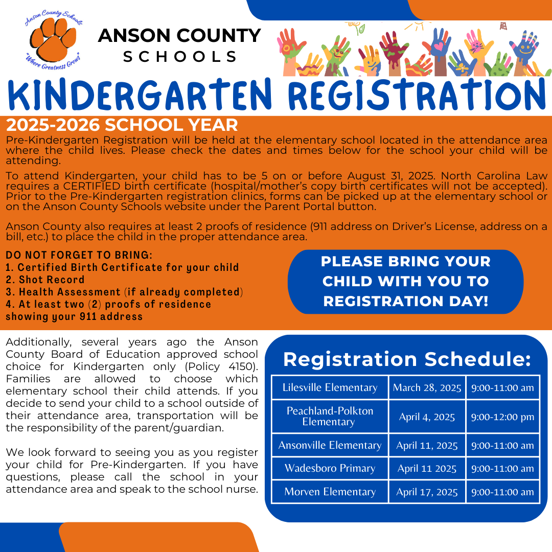 Kindergarten  registration
