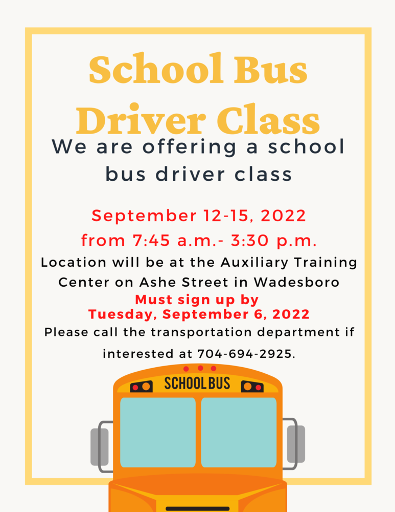School Bus Driver Class